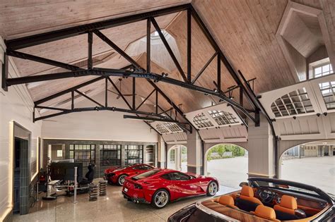This Carriage House Turned Into A Fantasy Four Bay Garage Is Goals