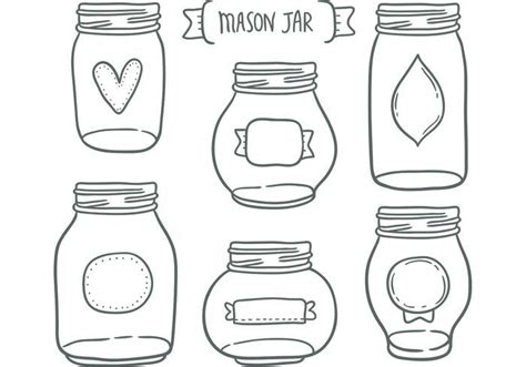mason jar vectors mason jars mason jar printables journal jar