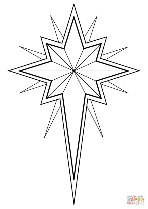 north star coloring page