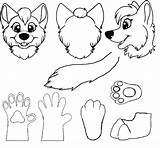 Fursuit Base Drawing Wolf Furry Sheet Reference Head Partial Fursuits Character Drawings Paws Furries Paintingvalley sketch template