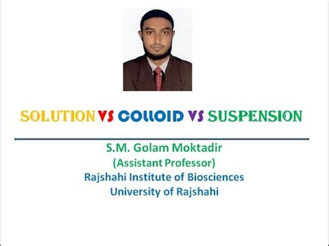 solution colloid suspension youtube