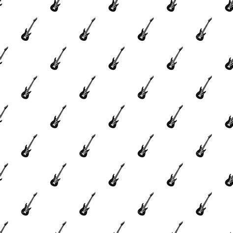 electric guitar vector png images electric guitar pattern simple style