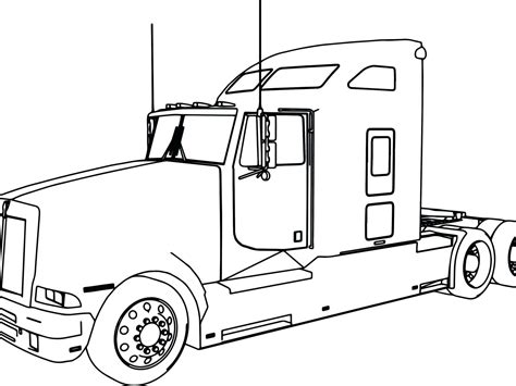 peterbilt semi truck coloring pages  coloring page guide images