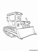 Bulldozer Coloring Pages Drawing Dozer Simple Getcolorings Color Getdrawings sketch template