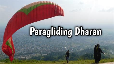 Paragliding Fly Chinde Dada Dharan Nepal And Beautiful City