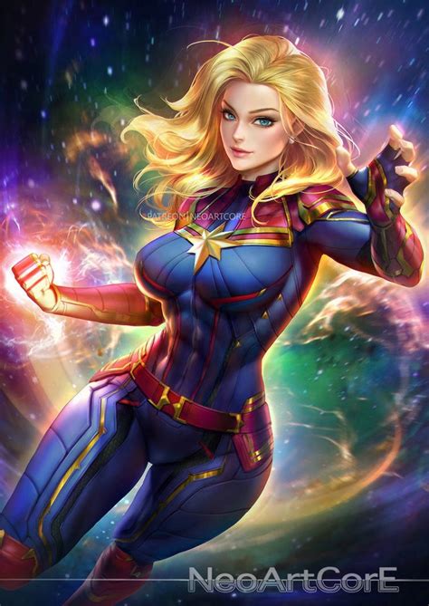 Neoartcore Marvel Captain Marvel Ms Marvel Capitã