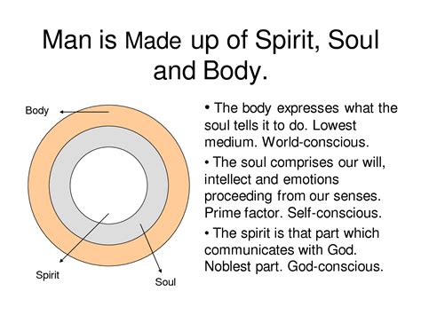 body soul spirit spirit soul spirit  conscious