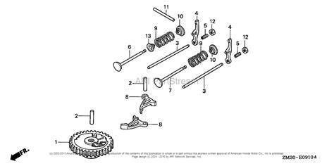 honda engines gx tap engine jpn vin gcag   gcag  parts diagram  camshaft