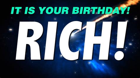 happy birthday rich    gift youtube