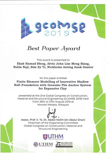 paper award