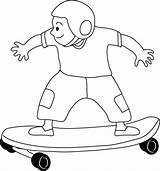 Skateboarding Skateboard Skate Sweetclipart Cliparting Jinx sketch template