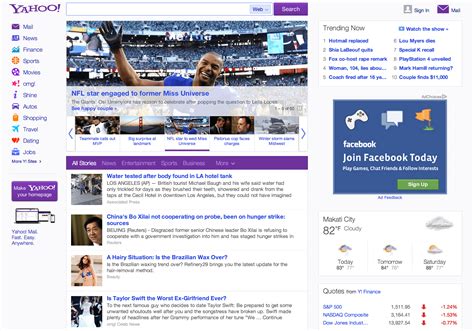 yahoo redesigns homepage  cleaner  personal news feed