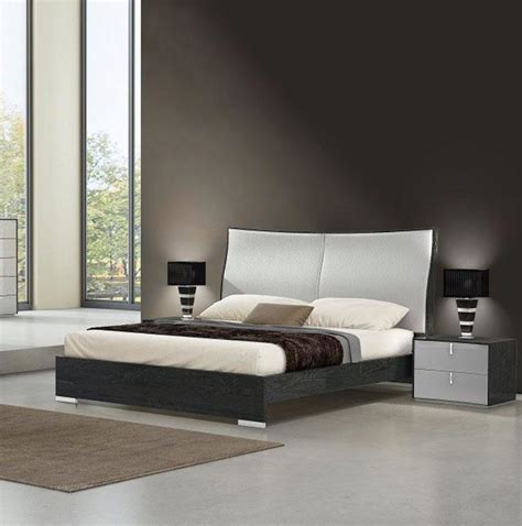 gray modern king bedroom sets jandm vera modern grey finish and light