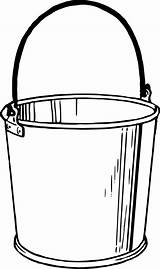 Bucket Drawing Clipart Pail Svg Sketch Paint Tool Transparent Water Clip Line Container Vessel Carrier Mop Getdrawings Broom Banner Book sketch template