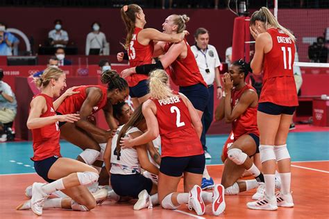 u s women s volleyball team wins first olympic gold medal the