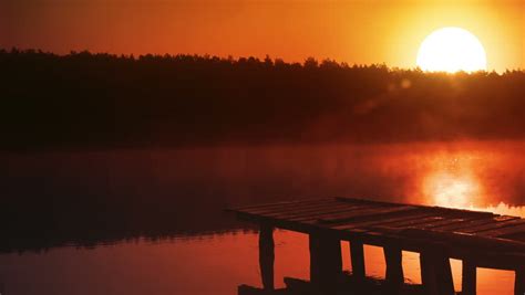 sunset sun reflecting in stock footage video 100