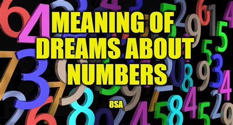 numbers    dream dreams  numbers interpretation