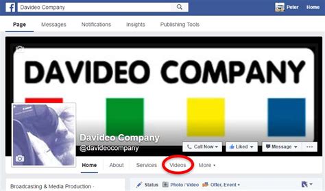 add  featured video  facebook davideo company
