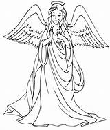 Engel Angels Colorear Navidad Zeichnen Pergamano Dibujoypintura sketch template