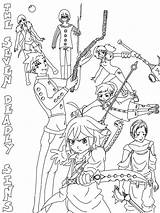 Deadly Sins Meliodas Nanatsu Taizai Orig00 sketch template