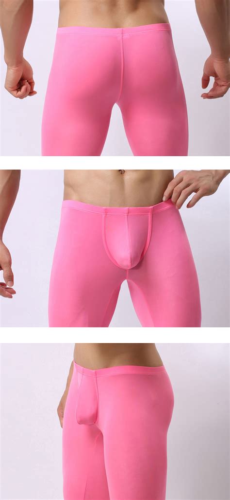 Mens Ultra Thin Underpants Sexy Solid Color U Convex Pouch