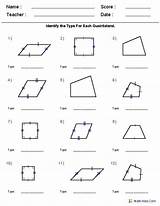 Quadrilaterals Geometry Worksheet Worksheets Math Polygons Grade Quadrilateral Types Classify Answers Shapes Identify Aids Angles Identifying Teaching Classifying Printable Sheets sketch template