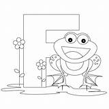 Coloring Alphabet Pages Letter Printable Kids Alphabets Frog Worksheets Preschool Animal Worksheet sketch template