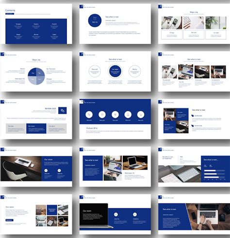 blue creative design premium powerpoint template original  high