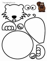 Beaver Cutouts Bevers Kleurplaten sketch template