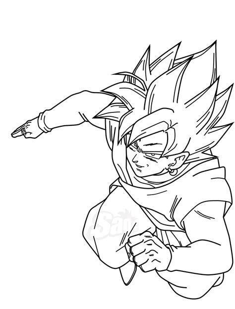 Black Ssj Lineart By Saodvd On Deviantart