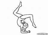 Gymnastics Coloring Pages Color Printable Print Girl Gym Clipart Colouring Gymnastic Sheets Dance Turnen Getdrawings Kids Birthday Getcolorings Kleurplaten Crafts sketch template