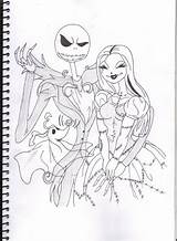 Sally Jack Coloring Pages Christmas Nightmare Before Drawings Burton Tim Skellington Gee Artistry Adult 2010 Printable Halloween Colouring Characters Sheets sketch template