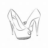 Heels High Sketch Drawing Sketches Shoe Vector Illustration Style Heel Shoes Stock Drawings Choose Board Aesthetic Classy Fashion Preview sketch template