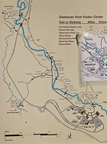 Map Of Geysers Near Old Faithful Bo Mackison Flickr