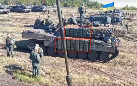 world defence news ukraine upgrades leopard  tanks  kontakt