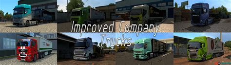 improved company trucks mod  ets mods euro truck simulator  mods ets trucks maps