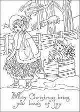 Coloring Christmas Pages Vintage Adult Sheets Books Haven Creative Book Choose Board sketch template