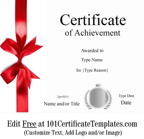certificate templates  customize printable certificates