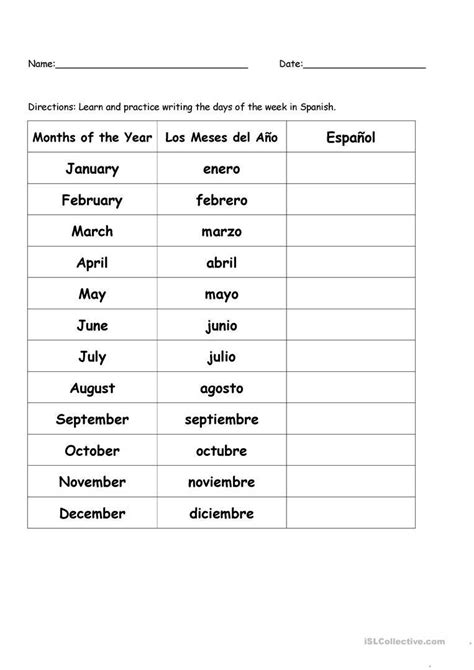 printable worksheets spanish beginners letter worksheets