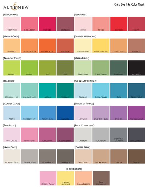 color swatches altenew