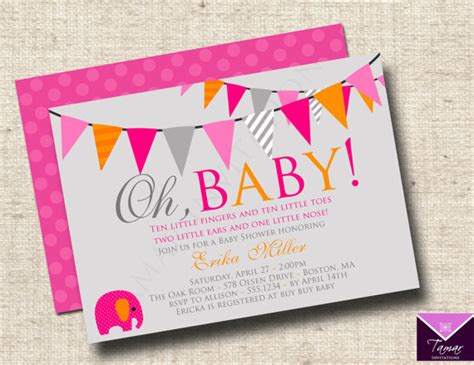 printable baby shower invitations  good templates baby