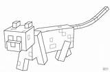 Minecraft Coloring Pages Cat Coloringbay sketch template