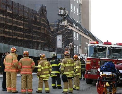 fdny responds  building collapse  manhattan firefighter nation