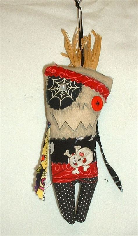 mini pirate monster voodoo doll ornament 4 by fromgramshouse cloth and stuffed projecten om