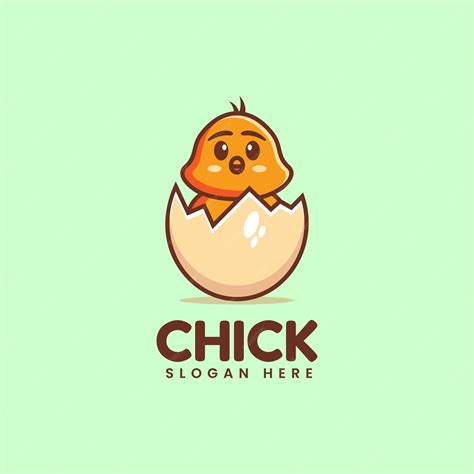 premium vector vector logo illustration chicks gradient colorful style