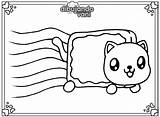 Para Gato Cat Nyan Imprimir Con Dibujando Vani sketch template