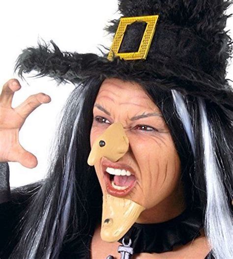 Wicked Witch Nose And Chin Halloween Costume Fancy Dress Evil