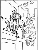 Coloring Pages Robbers Spiderman Kids Printable Cartoon Spider Caught Two Colouring Michael Template Man Tableau Choisir Un Coloriage sketch template
