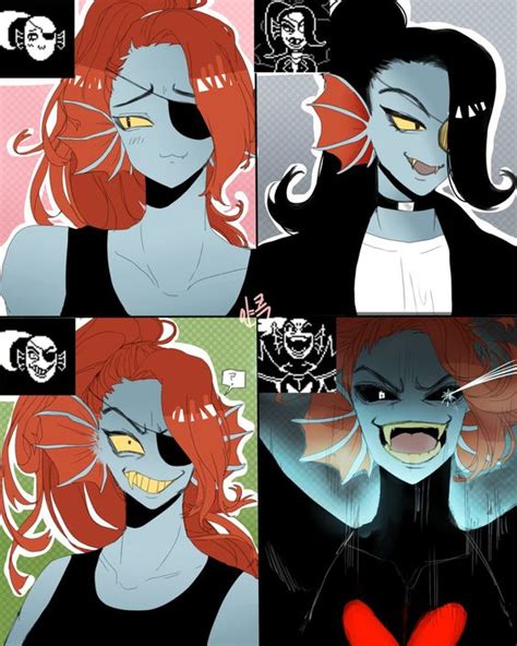 Undyne Undertale Pinterest Awesome Black And Hair