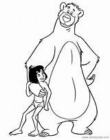 Coloring Baloo Mowgli Book Jungle Pages Disney Disneyclips Side Printable Pdf Shere Khan Louie Funstuff sketch template
